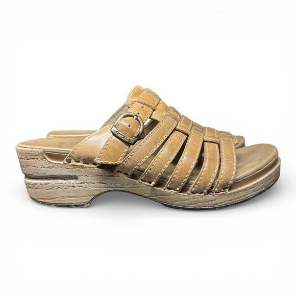 Dansko Shoes - Dansko Marion Tan Leather Strappy Sandals EU 37 US 6.5 -7